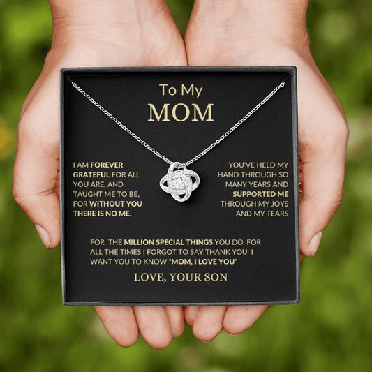 Unveiling the 'Without You, There Is No Me' Necklace – A Perfect Christmas Gift for Mom from Son"