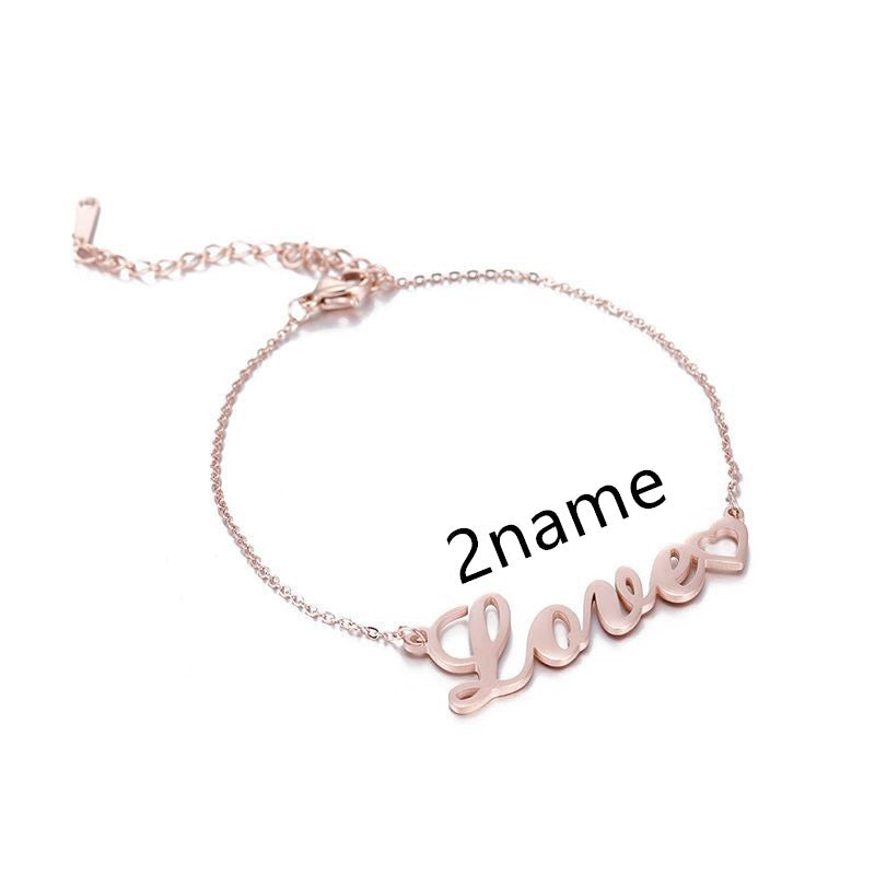 Custom Name Bracelets Personalized uniquely for her 