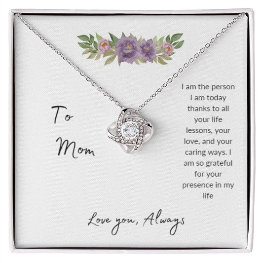 Mothers Necklace with loving message card ... Your love and your caring ways